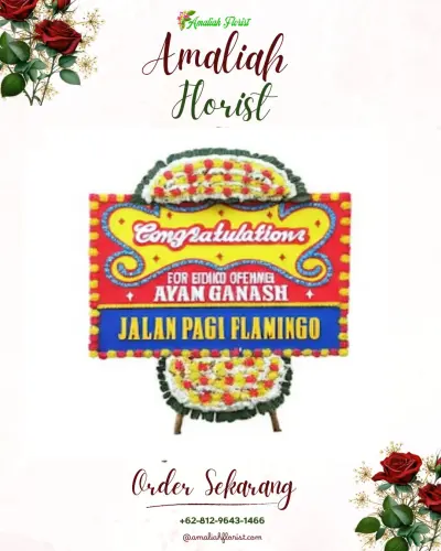 Bunga Papan Congratulation di Mejasem Timur